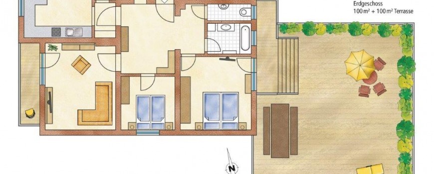 95 m² for 2-4 people at Sportplatzstrasse 309